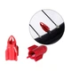 Ковпачки на ніпель для велосипеда, скутера, мотоцикла Alitek Ракета Red, 2 шт (67326-2) - зображення 1