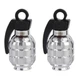 Колпачки на ниппель для скутера, велосипеда, мотоцикла Alitek Лимонка Silver, 2 шт (67313-2) - изображение 1