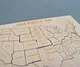 Пазл-карта США Карта-раскраска из дерева 30*20 см 3DBRT с гравировкой штатов - изображение 4