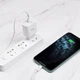 Сетвое зарядное устрйство с разъемом Type-С HOCO C76A Plus Speed source. White (1Type-C, PD/QC, 20W, 3A) - изображение 5
