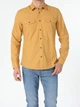 Рубашка хлопковая мужская Colin's CL1054981YLS S Safran Yellow - изображение 4