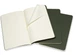 Набор записных книг Moleskine Cahier 13 x 21 см 3 шт по 80 страниц в линейку Зеленый (8055002855273) - изображение 2