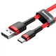 Кабель Baseus Cafule USB 2.0 to Type-C 2A 3M Красный/Черный (CATKLF-U09) - изображение 3
