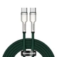Кабель Baseus Cafule Type-C to Type-C PD 100W 2M Зеленый (CATJK-D06) - изображение 1