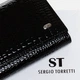 Женский кожаный кошелек на магнитах SERGIO TORRETTI W101-V-2 черный - изображение 3