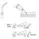 Насадка cкалера P7 DTE-Woodpecker для періодонтального скейлінгу різьба EMS - зображення 5