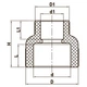 Муфта редукционная ВВ 25x20 PPR KOER K0032.PRO (KP0040) - изображение 3