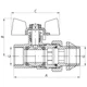 Кран с американкой 1/2" "антипротечка" (KOER KR.227.W-Gi) белый (KR0190) - изображение 2