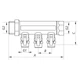 Коллектор с шаровыми кранами и фитингом KOER KR.1126-2 1”x2 WAYS (KR2838) - изображение 2
