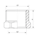 Футорка 1/2 "х1" KOER KF.F0610 (KF0078) - изображение 2