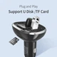 FM - модулятор, трансмітер Essager F01 з вбудованим Bluetooth (чорний) - зображення 5