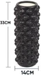 Массажный ролик SCOUT GR Extreme 33x14 см черный (роллер, валик, цилиндр для МФР и йоги, массажер для спины, ног, рук, шеи) SC-EX33-Bk - изображение 1