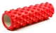 Массажный ролик EasyFit Grid Roller PRO 45 см красный (роллер, валик, цилиндр для массажа всего тела: спины, ног, рук, шеи) - изображение 1