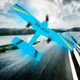 Самолет на радиоуправлении RC ZCZ50 Blue с встроенным гироскопом 340 мм RC75VV - изображение 4