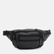Сумка на пояс бананка мужская из натуральной кожи Laras k100045bl Черная (ROZ6400178108) - изображение 1
