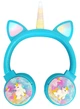 Бездротові дитячі навушники з вушками "Unicorn" KR-8600 BLUE - зображення 1