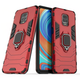 Чехол с подставкой Deexe Hybrid Case для Xiaomi Redmi Note 9 Pro / Note 9S / Note 9 Pro Max - Red - изображение 1