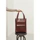 Жіноча шкіряна сумка шопер з натуральної шкіри Krast Бетсі з кишенею для документів A4, бордова 67916 - зображення 2