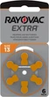 Воздушно цинковые батарейки для слуховых аппаратов Rayovac Extra № 13 (6шт/уп) - изображение 1