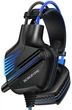Наушники игровые BOROFONE BO101 с микрофоном LED Racing headphones Hi-Res AUX black-blue - изображение 1