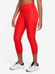 Спортивные леггинсы для фитнеса высокие женские Nike W Nk Df Fast Crop CZ9238-673 S Красные (195237999026) - изображение 1