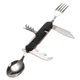 Мультитул туристический с ложкой и вилкой RIAS 5561 6в1 Black (3_02385) - изображение 1