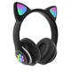 Беспроводные детские Bluetooth наушники с кошачьими ушками&nbsp;Cat STN-28 Black - изображение 1