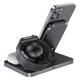 Бездротовий зарядний пристрій Hoco CW33 Wisdom 2-In-1 Wireless Charger Black (CW33) - зображення 4