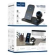 Бездротовий зарядний пристрій Hoco CW33 Wisdom 2-In-1 Wireless Charger Black (CW33) - зображення 6