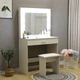 Туалетний столик + табурет AVKO ADT 001 White LED підсвітка - зображення 1