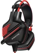 Наушники игровые BOROFONE BO101 с микрофоном LED Racing headphones Hi-Res AUX black-red - изображение 1