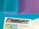 Коврик для йоги TPE+TC EasyFit ECO-Friendly 6 мм мятный с фиолетовым (мат-каремат спортивный, йогамат для фитнеса, пилатеса) - изображение 4