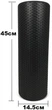 Массажный ролик EasyFit Foam Roller 45 см черный (лёгкий и мягкий роллер-валик для йоги, массажа всего тела: рук, ног, спины, шеи) EFFM45-BK - изображение 2