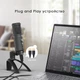 Студійний мікрофон Manchex RE1000 (USB) зі штативом Black - зображення 4