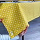 Скатерть Водоотталкивающая "Желтый горошек" 160х140 см - изображение 5