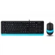 Комплект (клавіатура, мишка) A4Tech F1010 Black/Blue USB - изображение 1