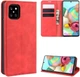 Чохол Taba Retro-Skin для Samsung Galaxy Note 10 Lite / N770 книга шкіра PU з візитівкою червоний - зображення 1