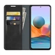 Чехол Taba Retro-Skin для Xiaomi Redmi Note 10 Pro книжка кожа PU с визитницей черный - изображение 3
