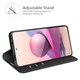 Чехол Taba Retro-Skin для Xiaomi Poco M5s книжка кожа PU с визитницей черный - изображение 3