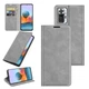 Чехол Taba Retro-Skin для Xiaomi Redmi Note 10 Pro книжка кожа PU с визитницей серый - изображение 1