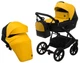 Коляска 2 в 1 Bair Kiwi кожа 100% BK-63/15 желтый - черный - зображення 1
