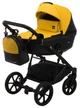 Коляска 2 в 1 Bair Kiwi кожа 100% BK-63/15 желтый - черный - зображення 2