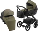 Коляска 2 в 1 Bair Kiwi кожа 100% BK-11/15 хаки - черный - изображение 1