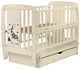 Кровать Babyroom Жирафик маятник, ящик, откидной бок DJMYO-3 бук слоновая кость - зображення 3