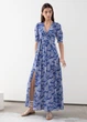 Плаття жіноче & OTHER STORIES Floral Cotton Blend Coffee Bean Midi Dres 36 - зображення 1