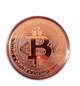 Золотистая сувенирная монета Биткоин - изображение 1