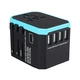Мережевий універсальний адаптер 4 USB + Type-C Розетка для подорожей (EU, UK, USA) M+ NA1 - зображення 1