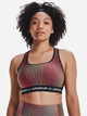 Спортивный топ для фитнеса женский Under Armour UA Crossback Mid Print 1361042-002 L (195251409358) - изображение 1