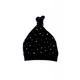 Шапочка черная Little stars с черной окантовкой узел MISHKA 1684 Размер 86 - изображение 1