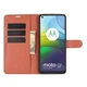 Чохол IETP для Motorola Moto G9 Power шкіра PU з візитницею коричневий - зображення 4